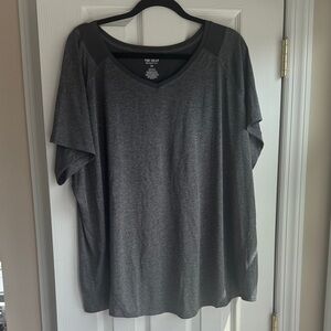 tek gear Dark Gray V-Neck Active Top